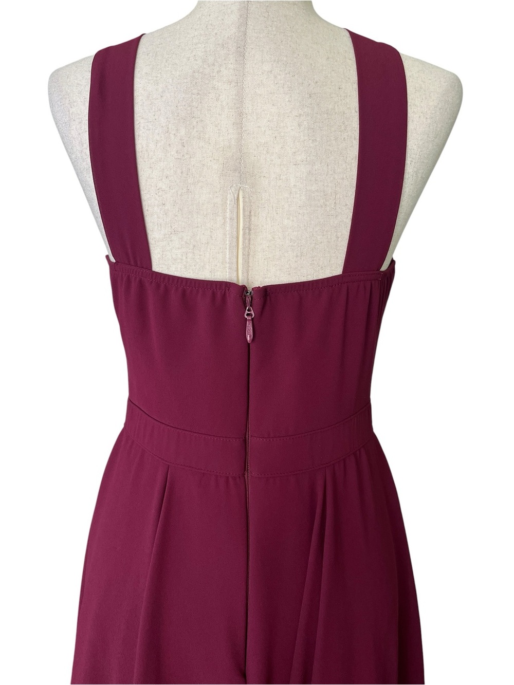 Lulus Forevermore skater dress in burgundy - Picture 5 of 10